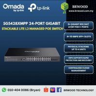 OMADA TP-LINK SG5428XMPP:  24-Port Gigabit Stackable Lite L3 Managed PoE++ Switch with 4�� 10G Slots