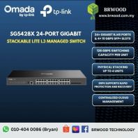 OMADA TP-LINK SG5428X : 24-Port Gigabit Stackable Lite L3 Managed Switch with 4�� 10G Slots