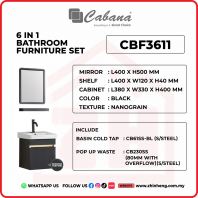 6 IN 1 BATHROOM FURNITURE SET S/STEEL - CBF3611