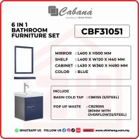 6 IN 1 BATHROOM FURNITURE SET S/STEEL - CBF31051