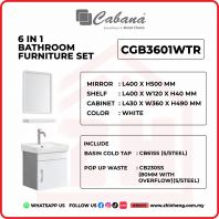 6 IN 1 BATHROOM FURNITURE SET S/STEEL - CGB3601WTR