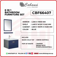 6 IN 1 BATHROOM FURNITURE SET S/STEEL - CBF66407