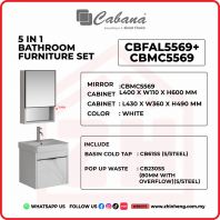 5 IN 1 BATHROOM FURNITURE SET ALUMINIUM - CBFAL5569+CBMC5569 5 IN 1 BATHROOM FURNITURE SET ALUMINIUM - CBFAL5569+CBMC5569