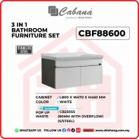 3 IN 1 BATHROOM FURNITURE SET S/STEEL - CBF88610 3 IN 1 BATHROOM FURNITURE SET S/STEEL - CBF88610