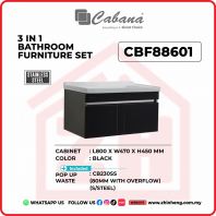 3 IN 1 BATHROOM FURNITURE SET S/STEEL - CBF88601 3 IN 1 BATHROOM FURNITURE SET S/STEEL - CBF88601