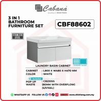 3 IN 1 BATHROOM FURNITURE SET S/STEEL - CBF88602 3 IN 1 BATHROOM FURNITURE SET S/STEEL - CBF88602