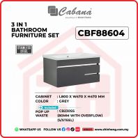 3 IN 1 BATHROOM FURNITURE SET S/STEEL - CBF 88604 3 IN 1 BATHROOM FURNITURE SET S/STEEL - CBF 88604