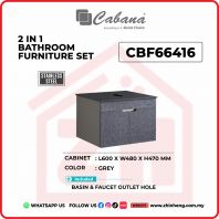 2 IN 1 BATHROOM FURNITURE SET S/STEEL - CBF66416 2 IN 1 BATHROOM FURNITURE SET S/STEEL - CBF66416