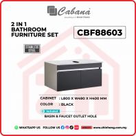 2 IN 1 BATHROOM FURNITURE SET S/STEEL - CBF88603 2 IN 1 BATHROOM FURNITURE SET S/STEEL - CBF88603