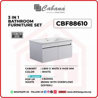 3 IN 1 BATHROOM FURNITURE SET S/STEEL - CBF88610