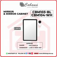 CABANA MIRROR CBM103-BL & CBM104-WH CABANA MIRROR CBM103-BL & CBM104-WH