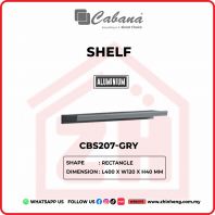 CABANA RECTANGLE SHELF CBS207-GRY CABANA RECTANGLE SHELF CBS207-GRY