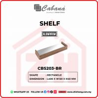 CABANA SHELF RECTANGLE CBS203-BR CABANA SHELF RECTANGLE CBS203-BR