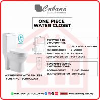 Cabana One Piece Water Closet Washdown With Rimless Flushing Technology CWC7601-S-RL , CWC7601-P-RL, CWC7601-S-200-RL , CWC7601-S-300-RL Cabana One Piece Water Closet Washdown With Rimless Flushing Technology CWC7601-S-RL , CWC7601-P-RL, CWC7601-S-200-RL , CWC7601-S-300-RL