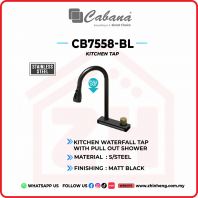CABANA KITCHEN WATERFALL TAP  CB7558-BL