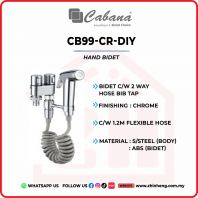 CABANA HAND BIDET 2 WAY HOSE BIB TAP  CB99-CR-DIY