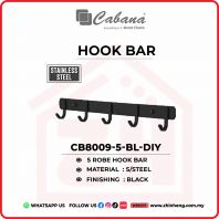 CABANA HOOK BAR CB8009-5-BL-DIY CABANA HOOK BAR CB8009-5-BL-DIY