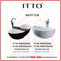 ITTO BATH TUB IT-VK-A187(150) + IT-VK-A187(170) ITTO BATH TUB IT-VK-A187(150) + IT-VK-A187(170)