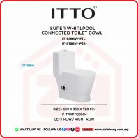 ITTO SUPER WHIRLPOOL CONNECTED TOILET BOWL  IT-8186W-P(L) + IT-8186W-P(R)