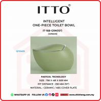 ITTO INTELLIGENT ONE-PIECE TOILET BOWL IT-168-GRN(10") ITTO INTELLIGENT ONE-PIECE TOILET BOWL IT-168-GRN(10")