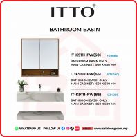        ITTO BATHROOM BASIN ONLY IT-K9111-FW(50) + IT-K9111-FW(65) + IT-K9111-FW(85)