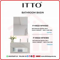 ITTO BATHROOM BASIN ONLY  IT-K9222-MFW(60) + IT-K9222-MFW(80)