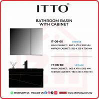        ITTO BATHROOM BASIN WITH CABINET  IT-08-60 + IT-08-80