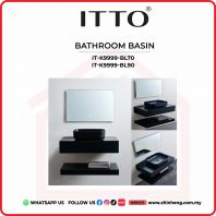 ITTO BATHROOM BASIN ONLY IT-K9999-BL70 + IT-K9999-BL90