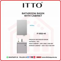        ITTO BATHROOM BASIN WITH CABINET IT-3322-40