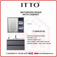               ITTO BATHROOM BASIN WITH CABINET IT-2306LED-80