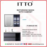               ITTO BATHROOM BASIN WITH CABINET IT-2306LED-100