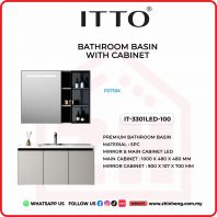               ITTO BATHROOM BASIN WITH CABINET IT-3301LED-100