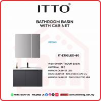                      ITTO BATHROOM BASIN WITH CABINET IT-3302LED-80