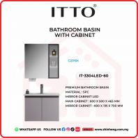                      ITTO BATHROOM BASIN WITH CABINET IT-3304LED-60