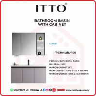               ITTO BATHROOM BASIN WITH CABINET IT-3304LED-100