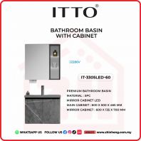               ITTO BATHROOM BASIN WITH CABINET IT-3305LED-60