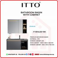       ITTO BATHROOM BASIN WITH CABINET IT-3314LED-100