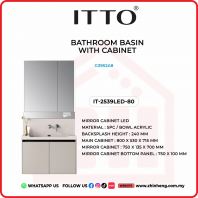 ITTO BATHROOM BASIN WITH CABINET IT-2539LED-80