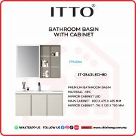        ITTO BATHROOM BASIN WITH CABINET IT-2543LED-80
