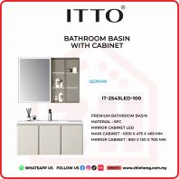        ITTO BATHROOM BASIN WITH CABINET IT-2543LED-100