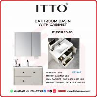       ITTO BATHROOM BASIN WITH CABINET IT-2535LED-80
