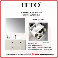 ITTO BATHROOM BASIN WITH CABINET IT-2535LED-100