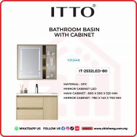 ITTO BATHROOM BASIN WITH CABINET IT-2532LED-80