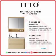 ITTO BATHROOM BASIN WITH CABINET IT-2541LED-60 + IT-2541LED-80