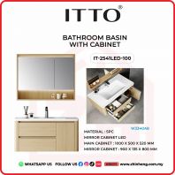 ITTO BATHROOM BASIN WITH CABINET IT-2541LED-100