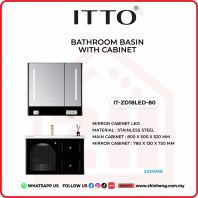ITTO BATHROOM BASIN WITH CABINET IT-ZD18LED-80