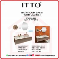ITTO BATHROOM BASIN WITH CABINET IT-8958-130