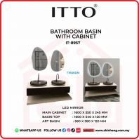        ITTO BATHROOM BASIN WITH CABINET IT-8957