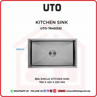 UTO 304 SINGLE KITCHEN SINK UTO-7645(SS)