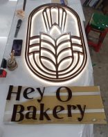 Customised 3D Back Lit Signage with Shop's Name and Logo
